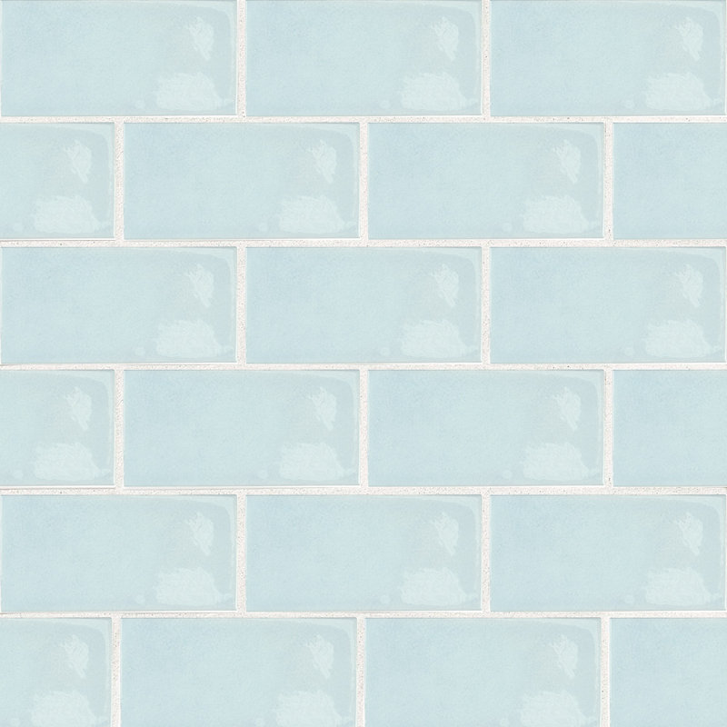 Carrelage mural en céramique Madrid 2.5X5, Bleu