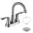 Widespread 2-handle Bathroom Faucet with Drain Assembly-72387027