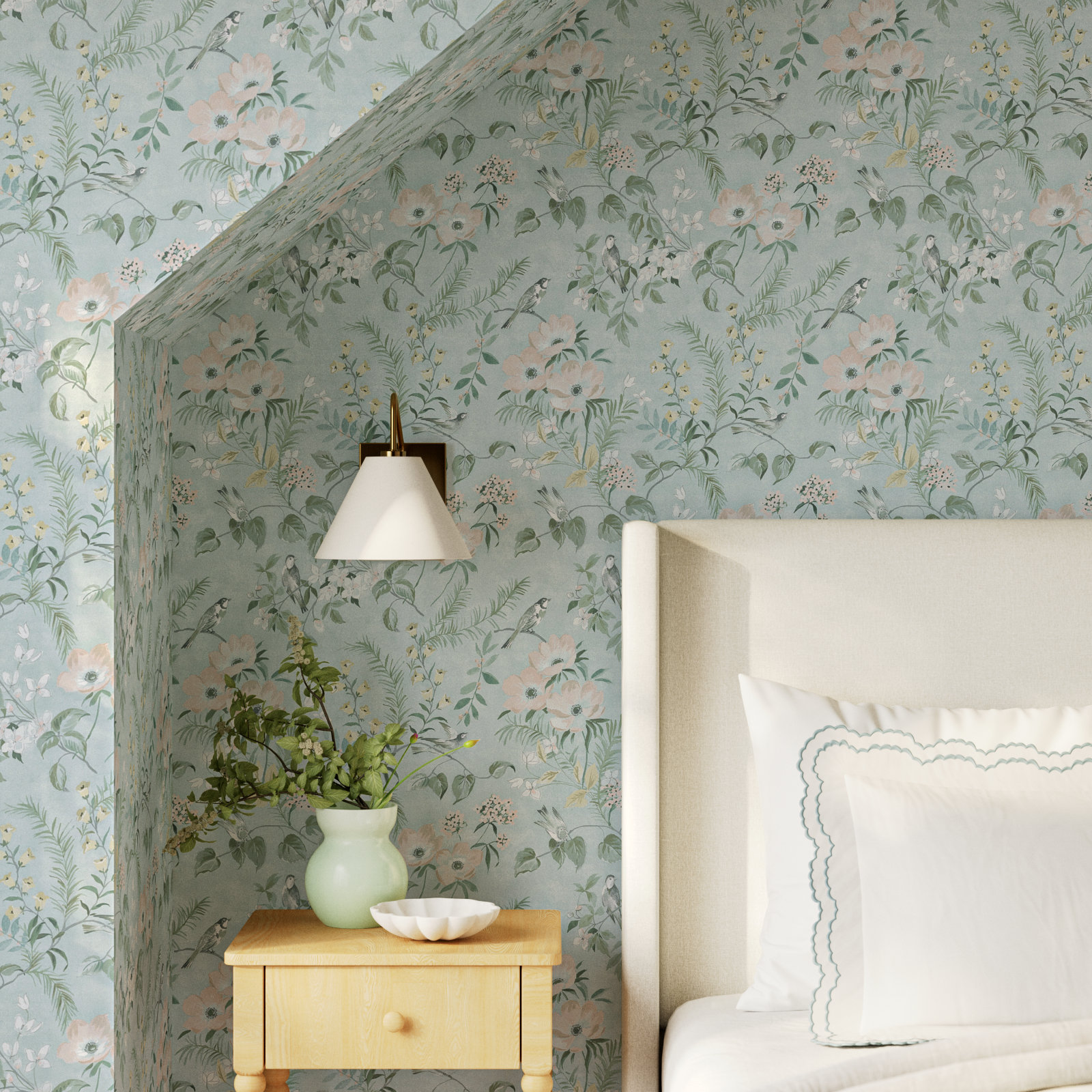 Harton Wallpaper Roll, Green