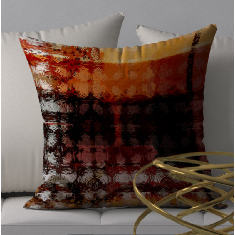 Housse de coussin carrée/insert, 18 po x 18 po