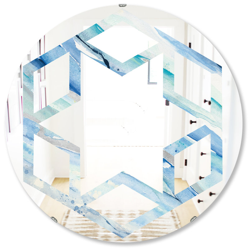 Miroir mural Spring I Hexagon Star, H 31,5 po x l po
