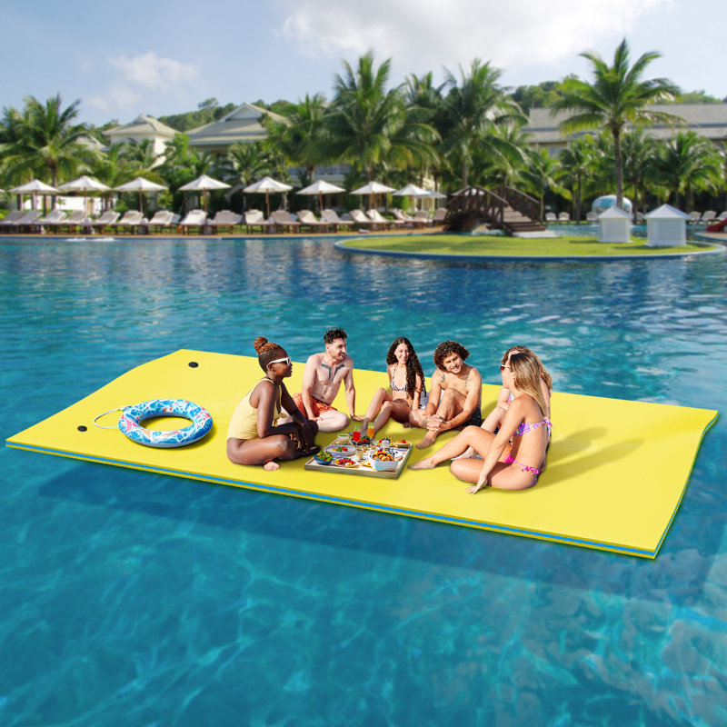 Balcon gonflable Balconera Lake Floats, Jaune, Remise de garage l 12 pi po