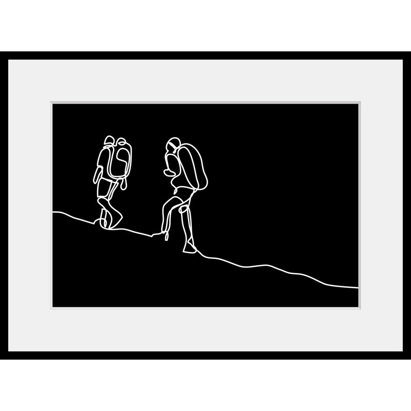 Hikers - Single Picture Frame Print