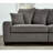 5 Seater Oversized Modular In Grey Corduroy, Convertible L & U Shaped With Methodical High Foam Cushions Sectional Couch Magnetic
