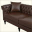 Canapé modulaire pour salon, canapé Chesterfield moderne réversible en forme de L avec accoudoirs roulés et têtes de clou, canapé capitonné à 5 places pour petits ou grands espaces, similicuir-2029941274