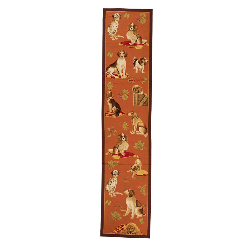Tapis brun / brun de haute qualité noué à la main