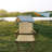 Folding Camping Chair Set of 4 with Aluminum Frame & Armrests