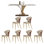 High-end simple rectangular dining table set
