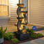 Marlina Hand Crafted Weather Resistant Floor Fountain with Light