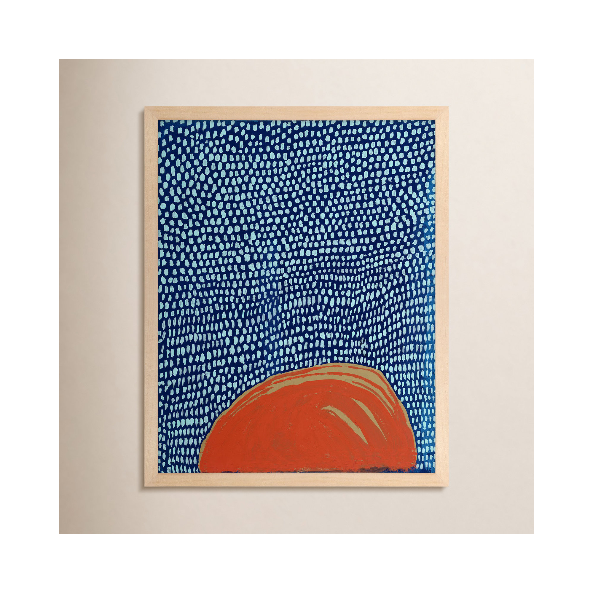 Starscape 5 by Andrea Stokes, Maple Wood Framed, 50" H x 40" W