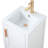 16'' Small White Freestanding Bathroom Vanity With Two Drawers