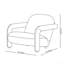 Chaise moderne et simple en tissu rouge