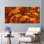Ensemble de 3 tableaux sur toile à motif de feuilles de ginkgo d'automne, pour la décoration du salon et de la chambre.
