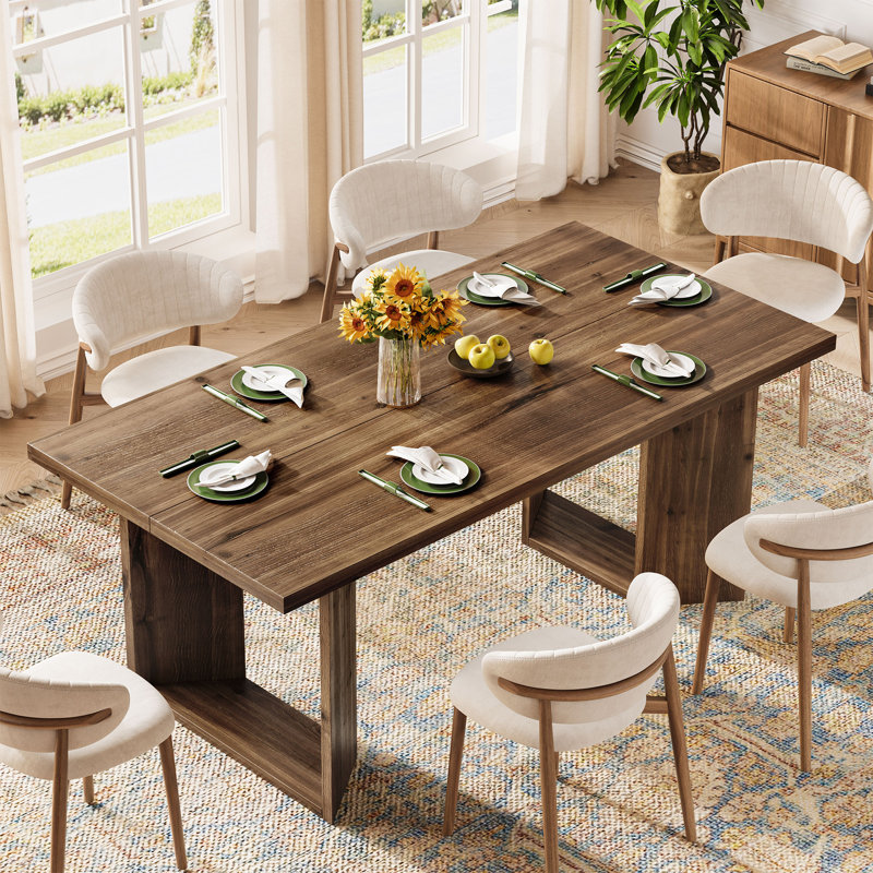 63-inch Solid Wood Dining Table