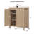 29.1"W Fluted Panel Sideboard  With 2 Adjustable Shelves-1993240175-1993240160