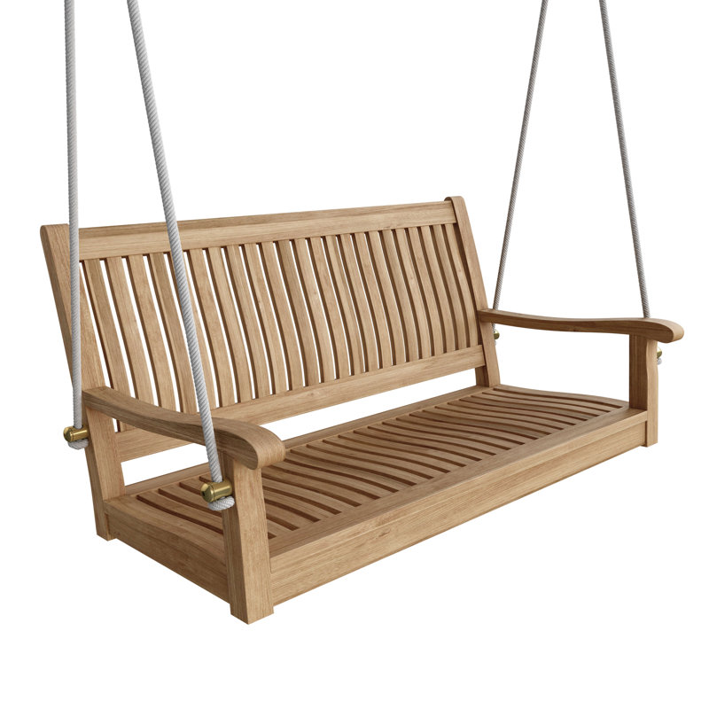 Del-Amo Straight Swing Teak Garden Bench, 48" W