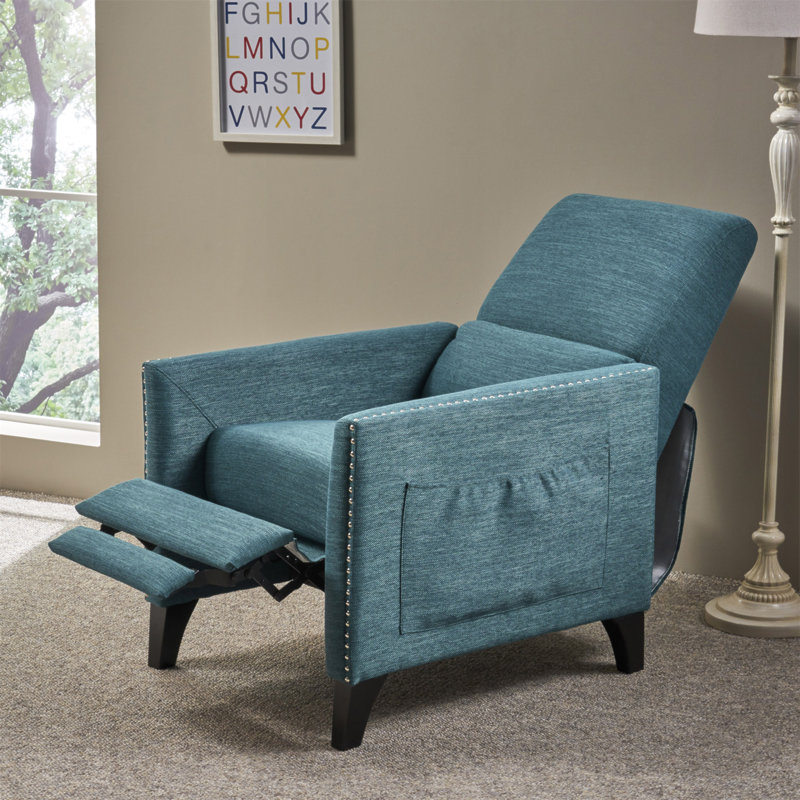 PUSH BACK RECLINER, Teal