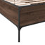 Structure de lit vidaXL Base de lit d'invité Mobilier de chambre à coucher en bois d'ingénierie et en métal-2010754657-2010754662