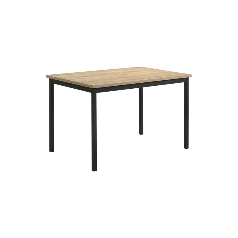 Table de salle à manger de 48,4 po de largeur, brun, H 30,5 po x L 48,4 po x l 30,4 po