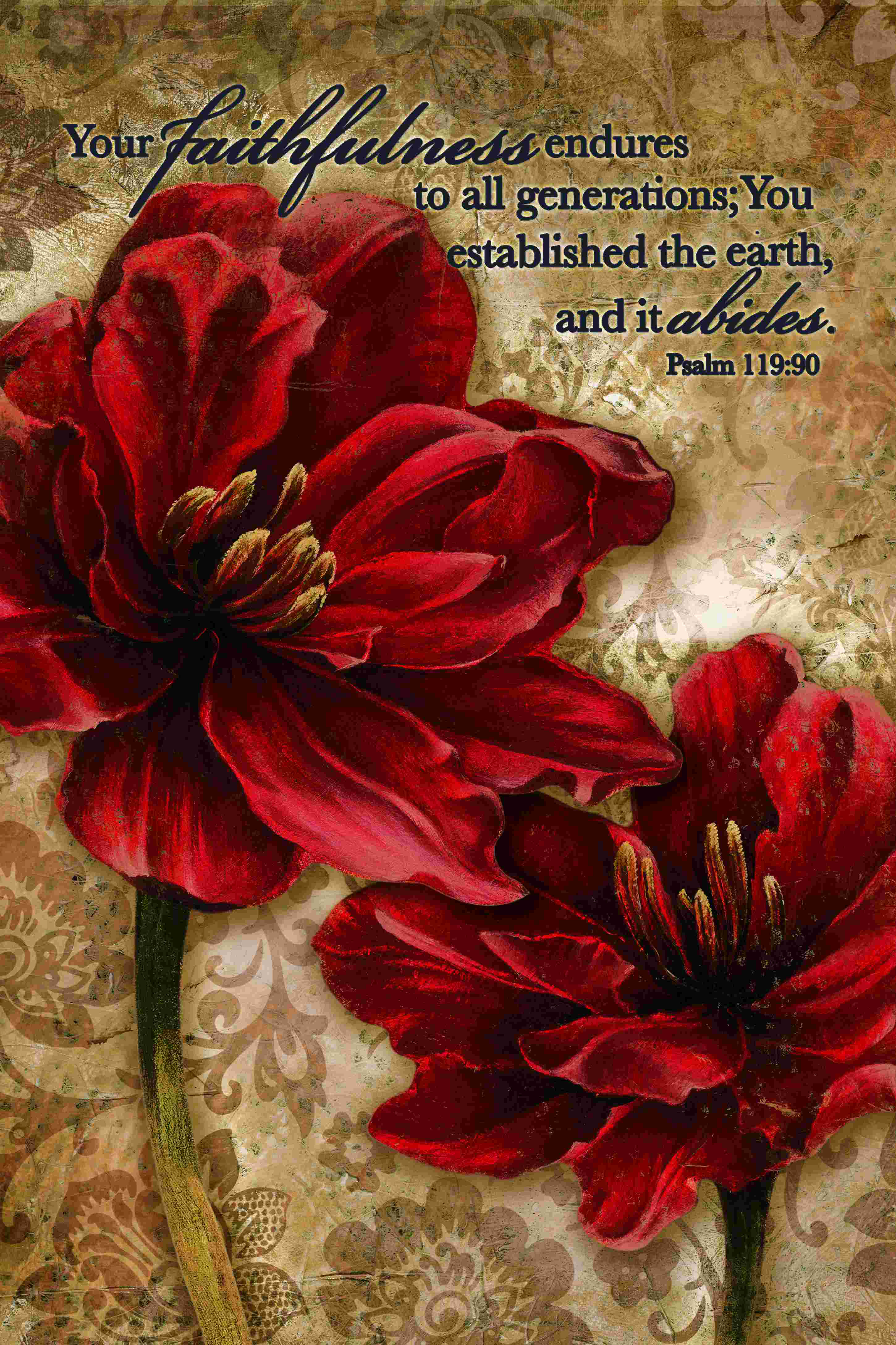 Trinx Religious Flowers On Canvas Painting Wayfair