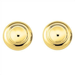 Monticello Cross Handles Caps, Polished Brass