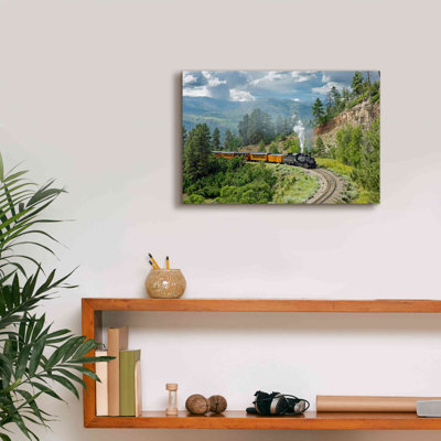 'The Train, From Bridge' by Mike Jones, Giclee Canvas Wall Art