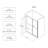 Double Sliding Matte Black Shower Door 6076 Inch - 8Mm Tempered Glass, Nano Easy Clean, Adjustable , Film North American Sliding, Cleaning, Defence Membrane