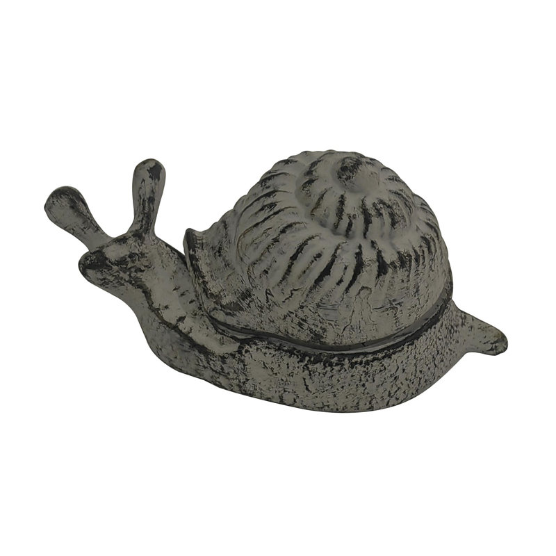 VIP Metal 5.5 in. Grey Snail Hide a Key
