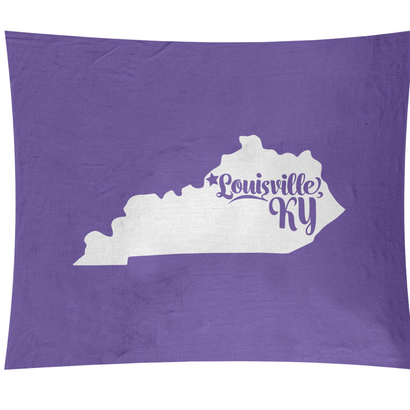 Tapisserie murale louisville kentucky, H 27,5 po x l 37,5 po, Mauve