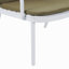Causeuse d'extérieur en PP Luna, structure blanche avec coussin vert Luna-960115016-960115017