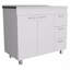 Armoire, trois tiroirs, porte double, quatre pieds