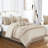 7-Piece Bohemian Embroidery Pleated Stripe Comforter Set -879596948-879596950