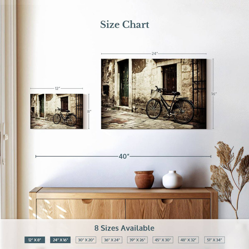 Mehar Bicycle Delivery, 16" H x 24" W