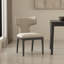 Chaise d'appoint de salle à manger en bois de hêtre Eloria-393169944
