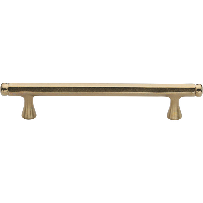 Classic Hex Cabinet Pull, Natural Bronze, 7"