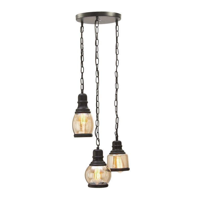Luminaire suspendu géométrique à 3 lumières Davila