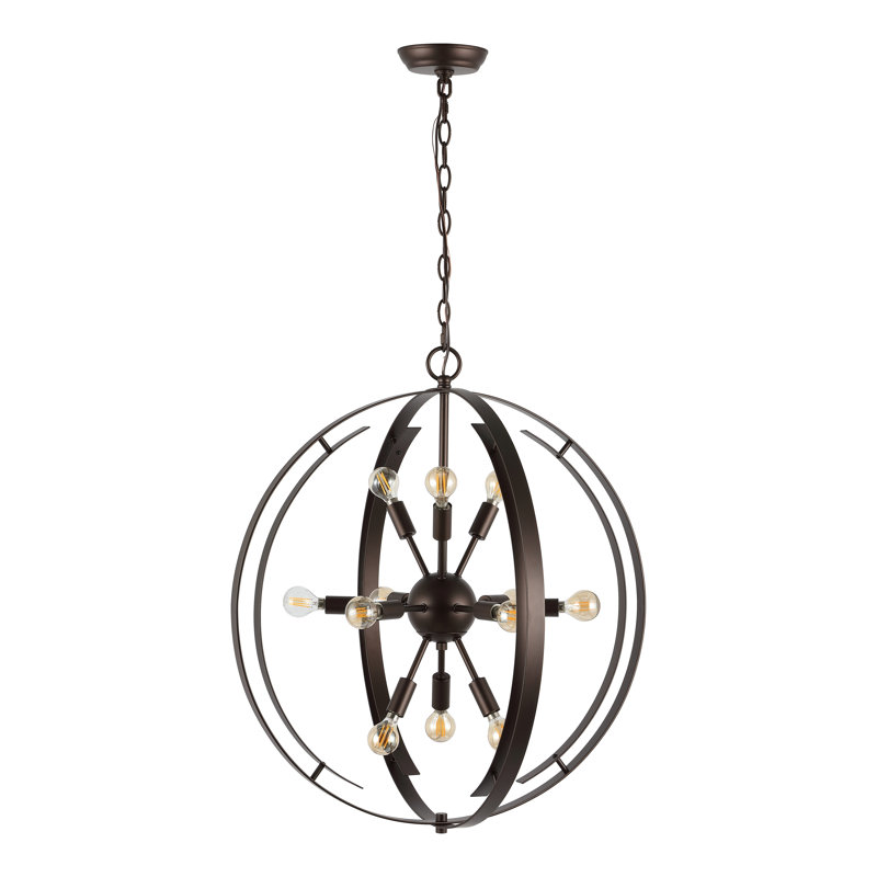 Luminaire suspendu orbe 12 lumières Wahibah