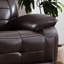 Fauteuil inclinable surdimensionné en similicuir de 48,43 po avec massage 8 points, chaleur lombaire, ports USB et Type-C-1790722345