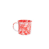 Crow Canyon Enamelware Splatter 16 oz Mugs, Grey
