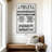 Proper Bathroom Rules Canvas Print-766405861