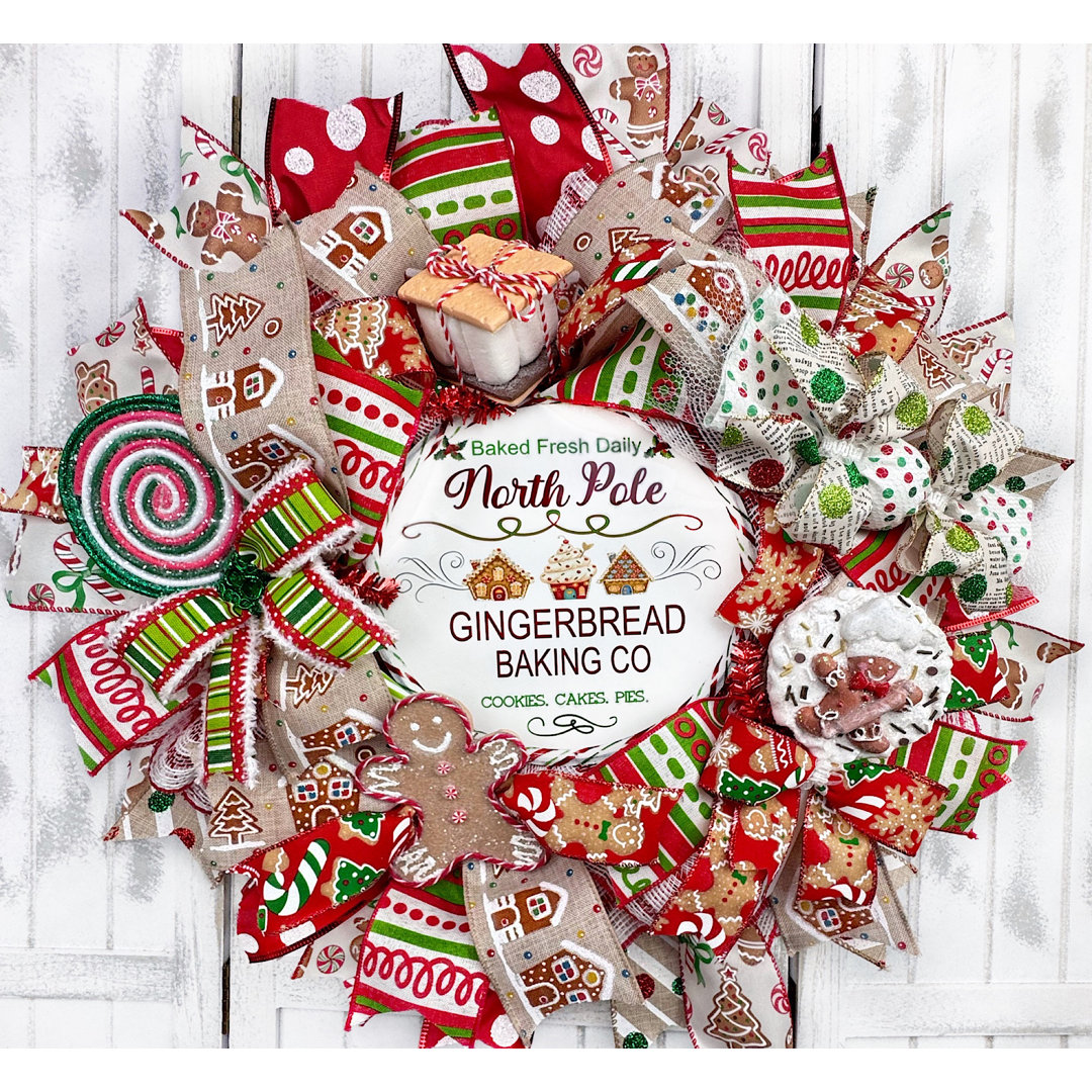 North Pole Gingerbread Christmas Wreath The Holiday Aisle®