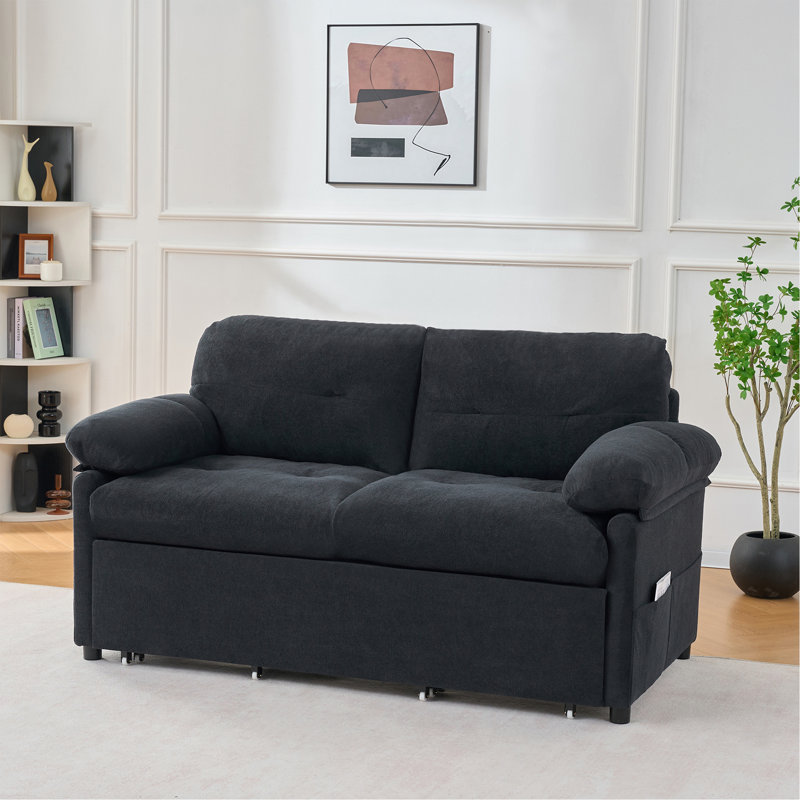 Convertible Pull-Out Queen Sleeper Sofa