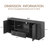 Rounded Sideboard With Vertical Wood Stripe For Living Room-2035773686
