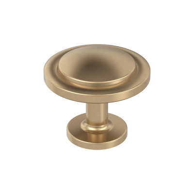 Loop 1-3/16 inch (30mm) Diameter Champagne Bronze Cabinet Knob - 25 Pack