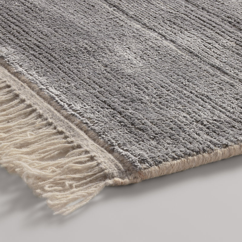 Fancy Area Rug in Ice Blue/Ivory, Rectangle 5' x 8'