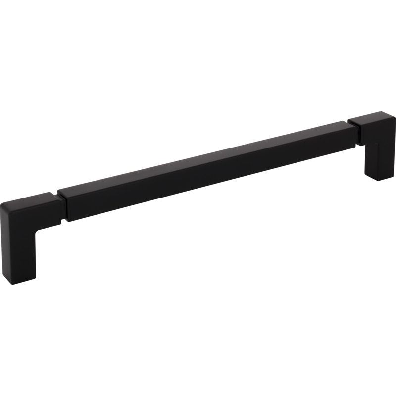 Langston Appliance Pull, Flat Black, 12" Center To Center