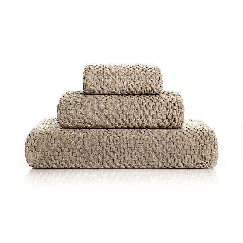 Be Vegan Waffle Washcloth, Stone