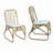 Outdoor PE Wicker Dining Chairs with Washable Cushion Set of 2