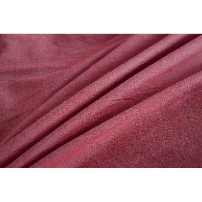Ensemble de housse de couette en coton délavé Messy Bed, Simple, Rouge