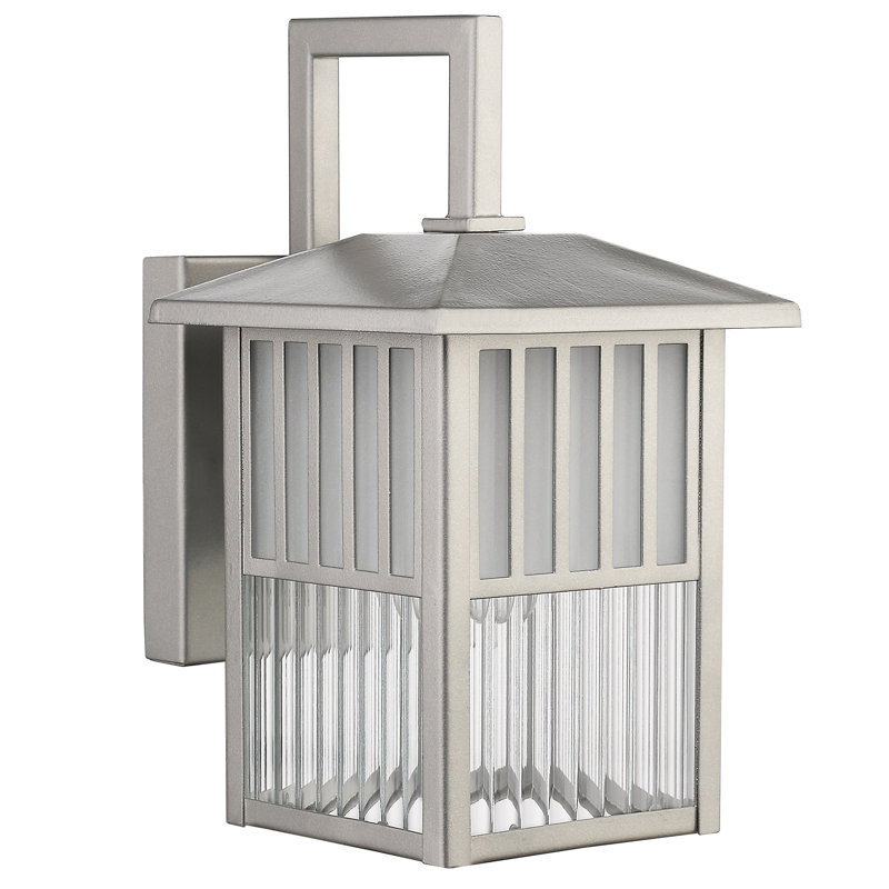 Lanterne murale d'extérieur Conness H 10,75 ", Nickel peint